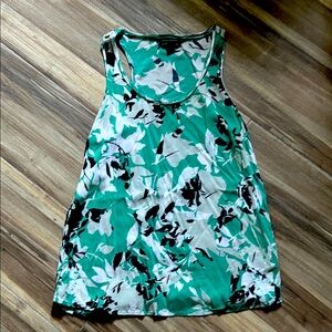 Floral Green Sleeveless Top